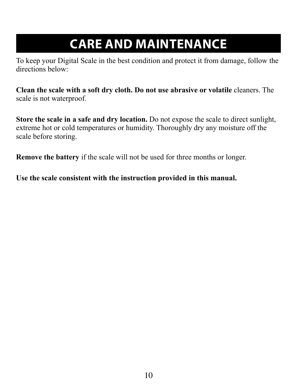 Care and maintenance | Omron SC100 User Manual | Page 10 / 14