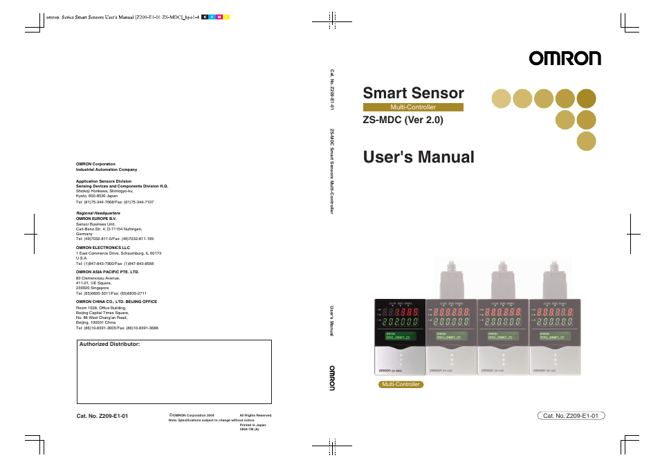 Omron ZS-MDC User Manual | 94 pages