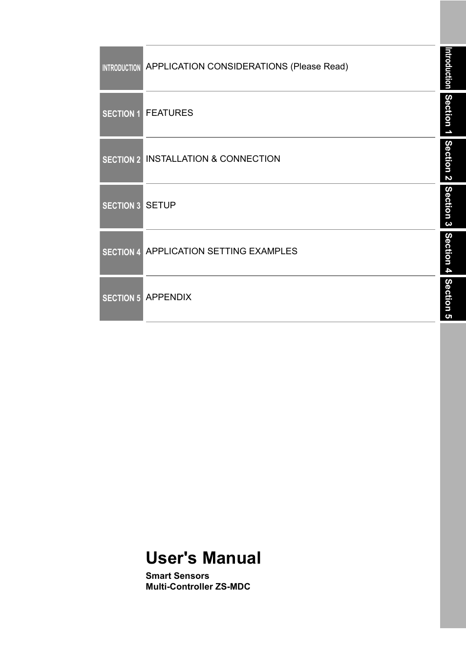 User's manual | Omron ZS-MDC User Manual | Page 3 / 94