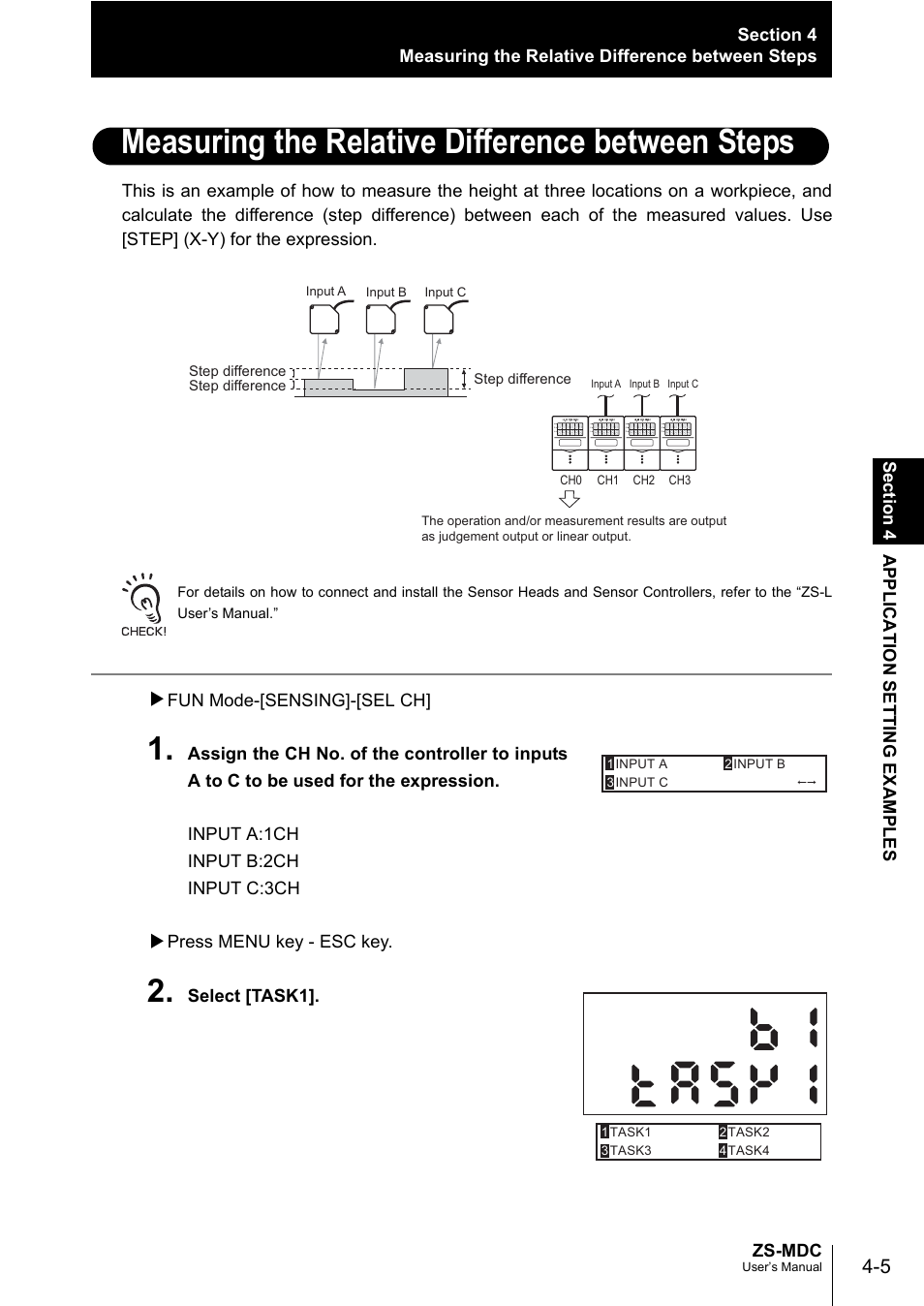 Measuring the relative difference between steps | Omron ZS-MDC User Manual | Page 61 / 94