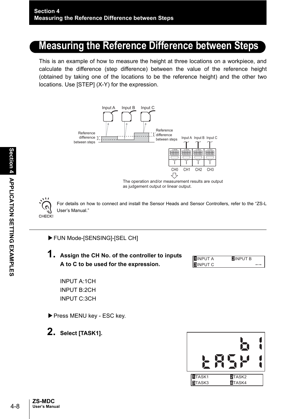 Measuring the reference difference between steps | Omron ZS-MDC User Manual | Page 64 / 94