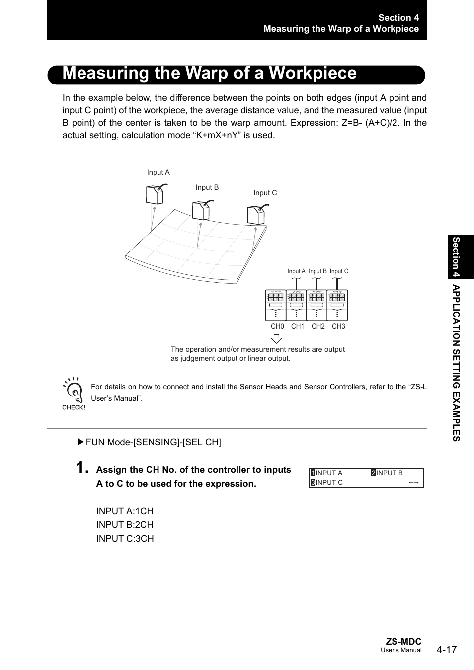 Measuring the warp of a workpiece | Omron ZS-MDC User Manual | Page 73 / 94