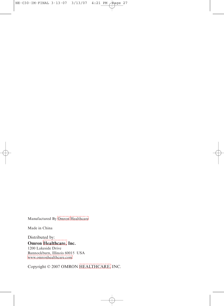 Omron COMPACT COMPRESSOR NEBULIZER NE-C30 User Manual | Page 28 / 84