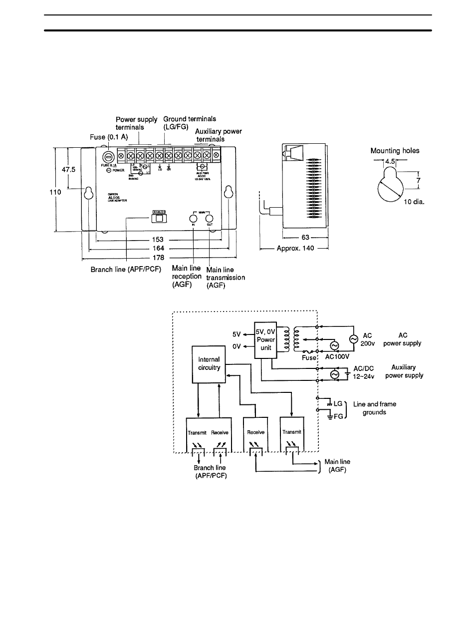 4 link adapter al005-(p)e | Omron C-series User Manual | Page 36 / 43