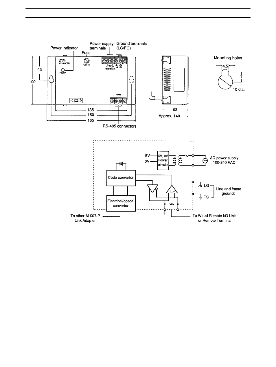 6 link adapter al007-p | Omron C-series User Manual | Page 38 / 43