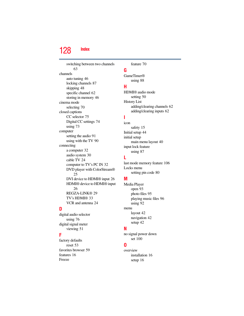 OxiBrands Integrated High Definition LCD Television 40E220U User Manual | Page 128 / 130