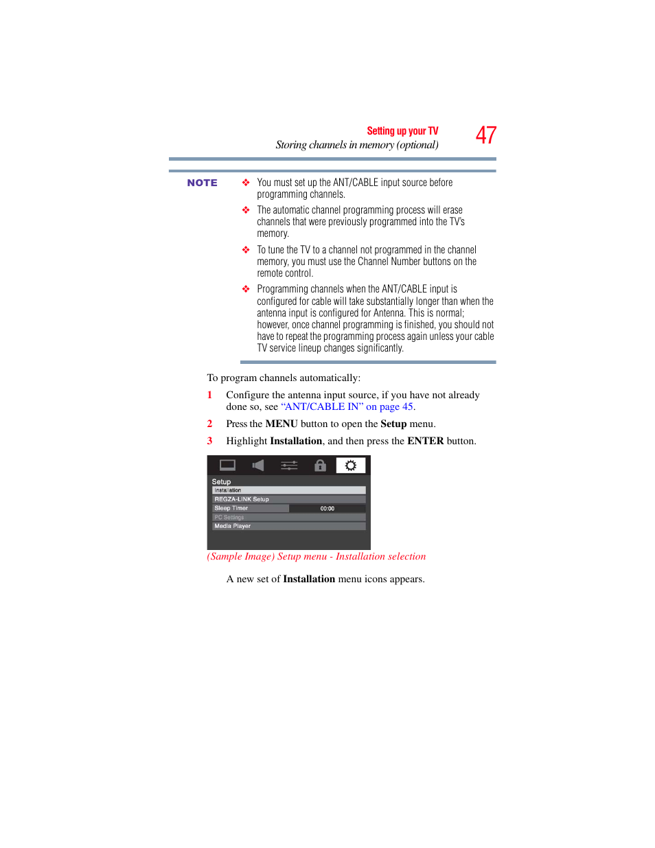 OxiBrands Integrated High Definition LCD Television 40E220U User Manual | Page 47 / 130