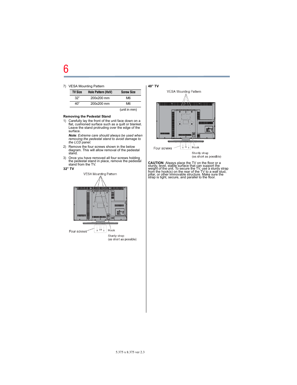 OxiBrands Integrated High Definition LCD Television 40E220U User Manual | Page 6 / 130