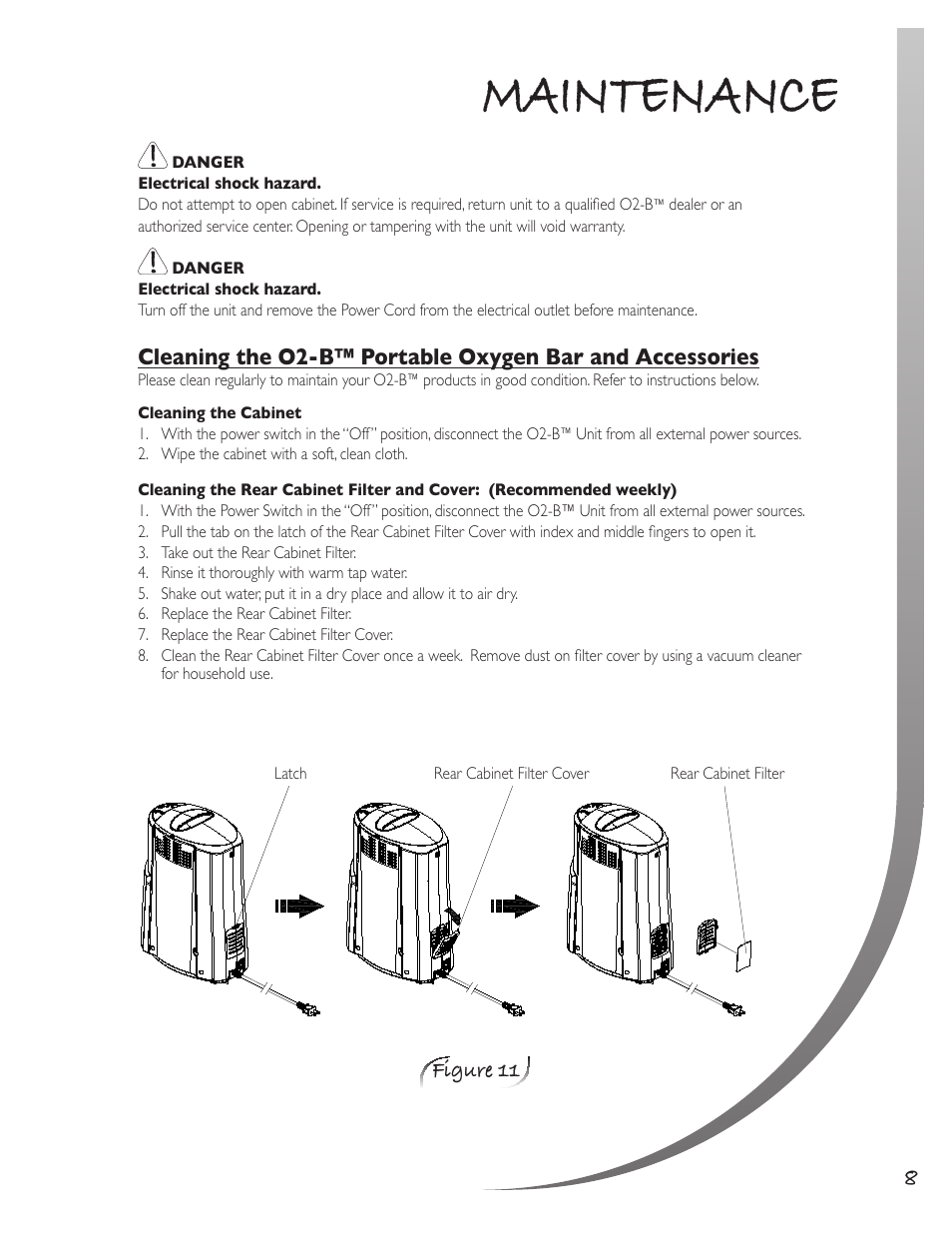 Maintenance, Figure 11 | O2 Innovations CTA-08 User Manual | Page 9 / 17