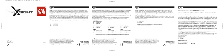 One for All Xsight Touch User Manual | Page 6 / 6