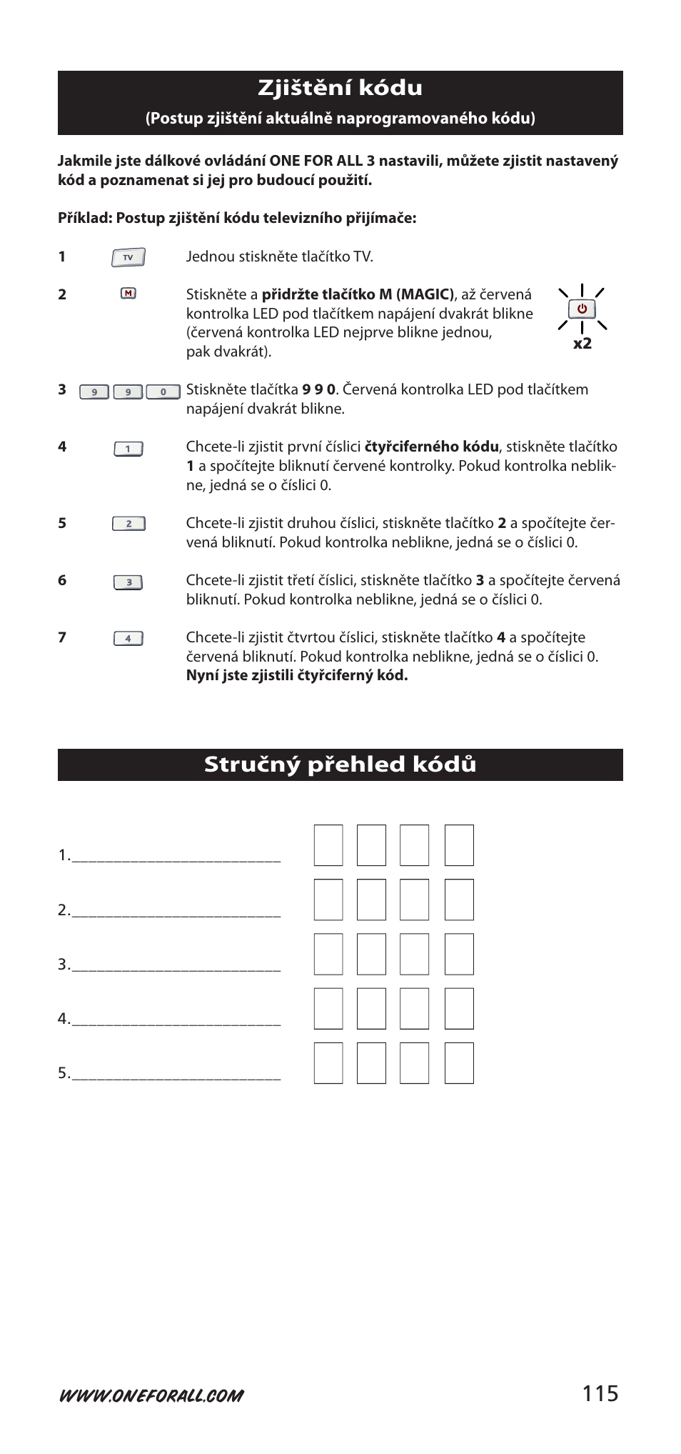 One for All URC-9040 User Manual | Page 115 / 144