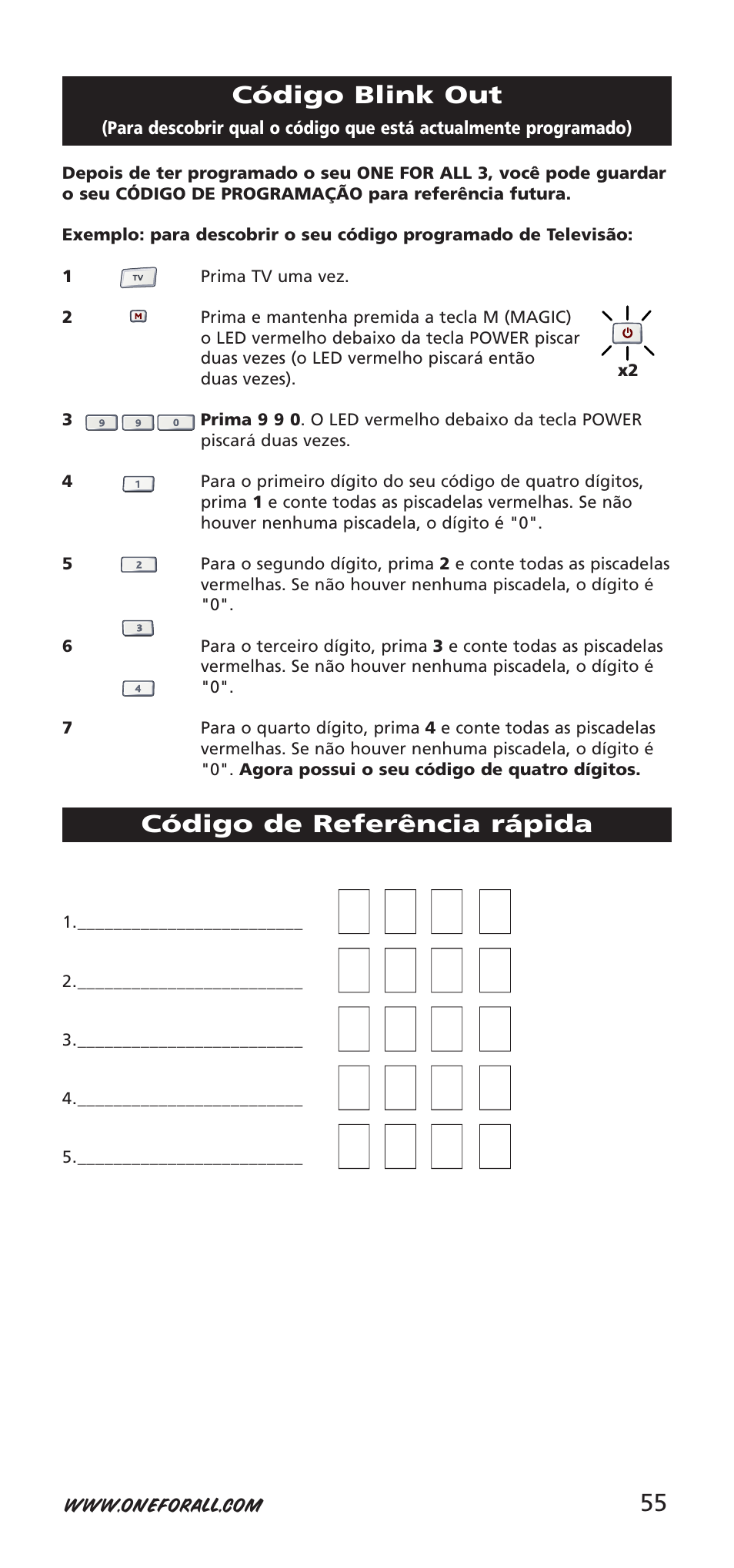 One for All URC-9040 User Manual | Page 55 / 144