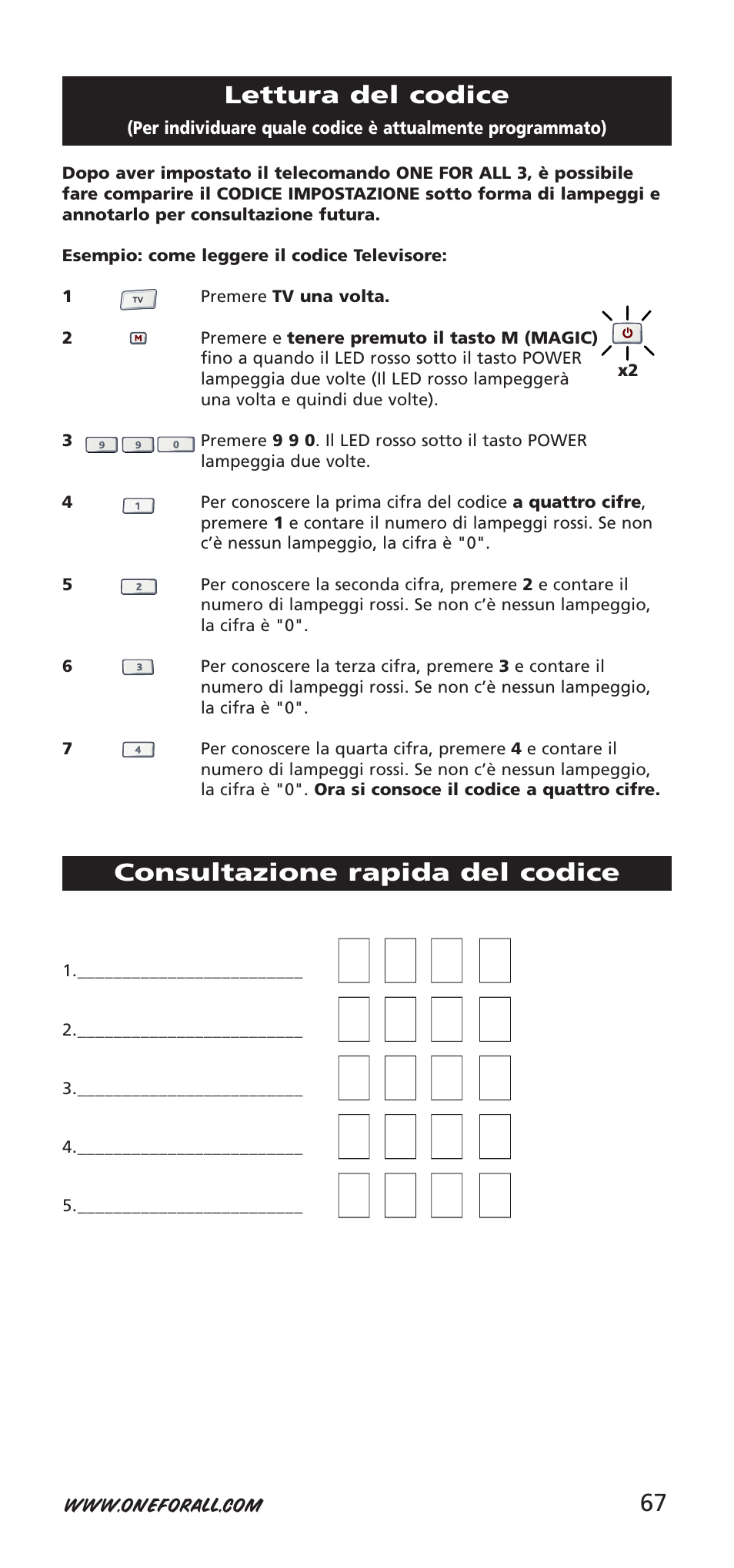 One for All URC-9040 User Manual | Page 67 / 144