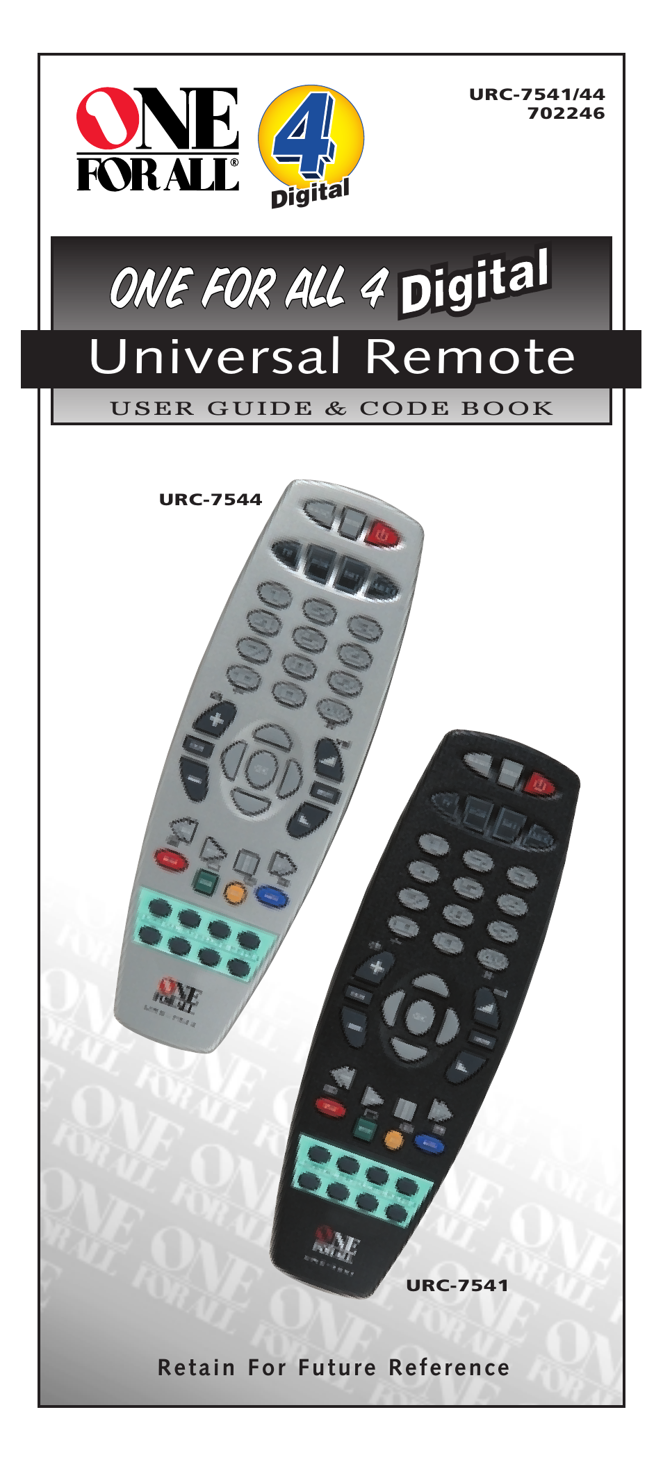 One for All URC-7541 User Manual | 34 pages