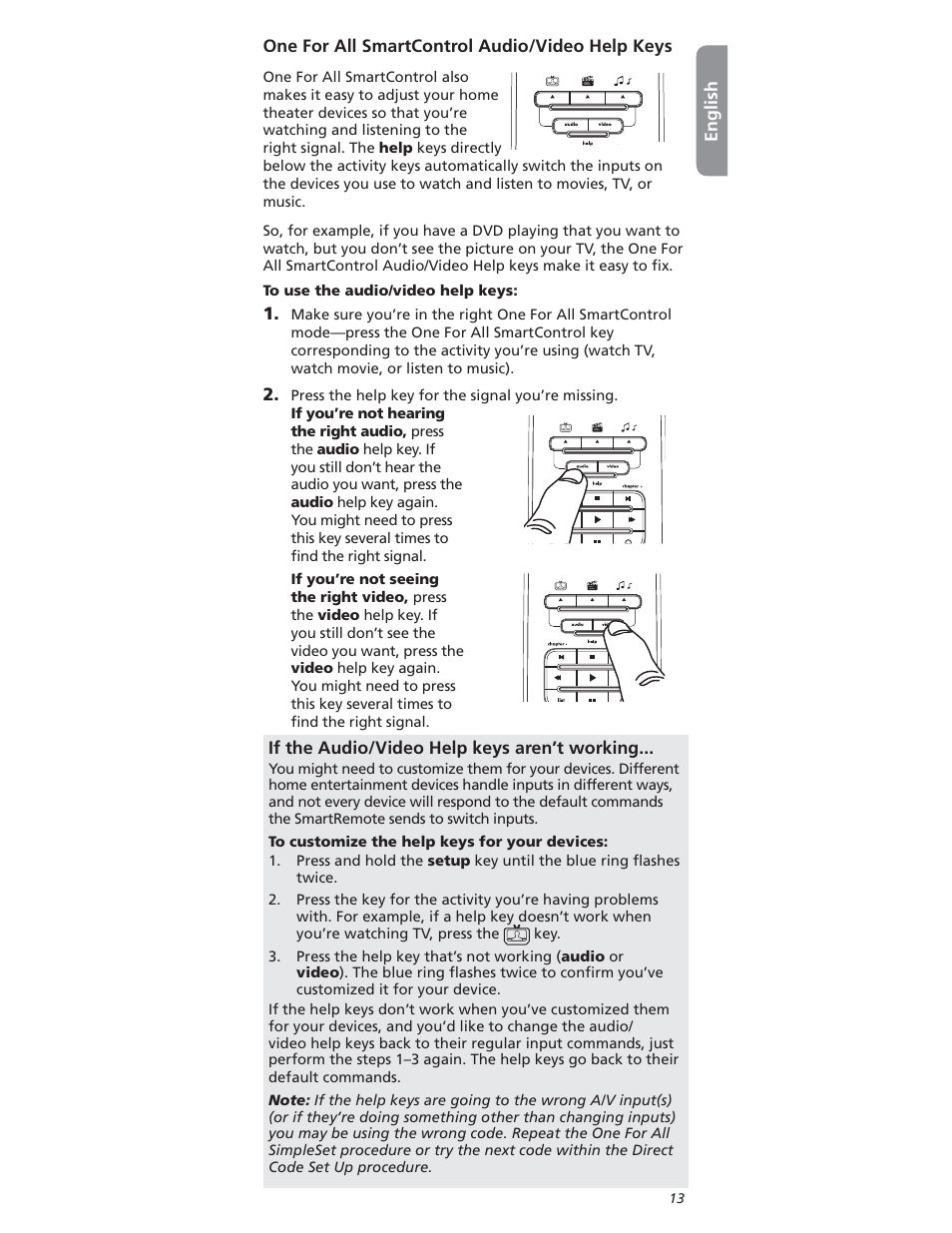 One for All OARI06G User Manual | Page 13 / 66