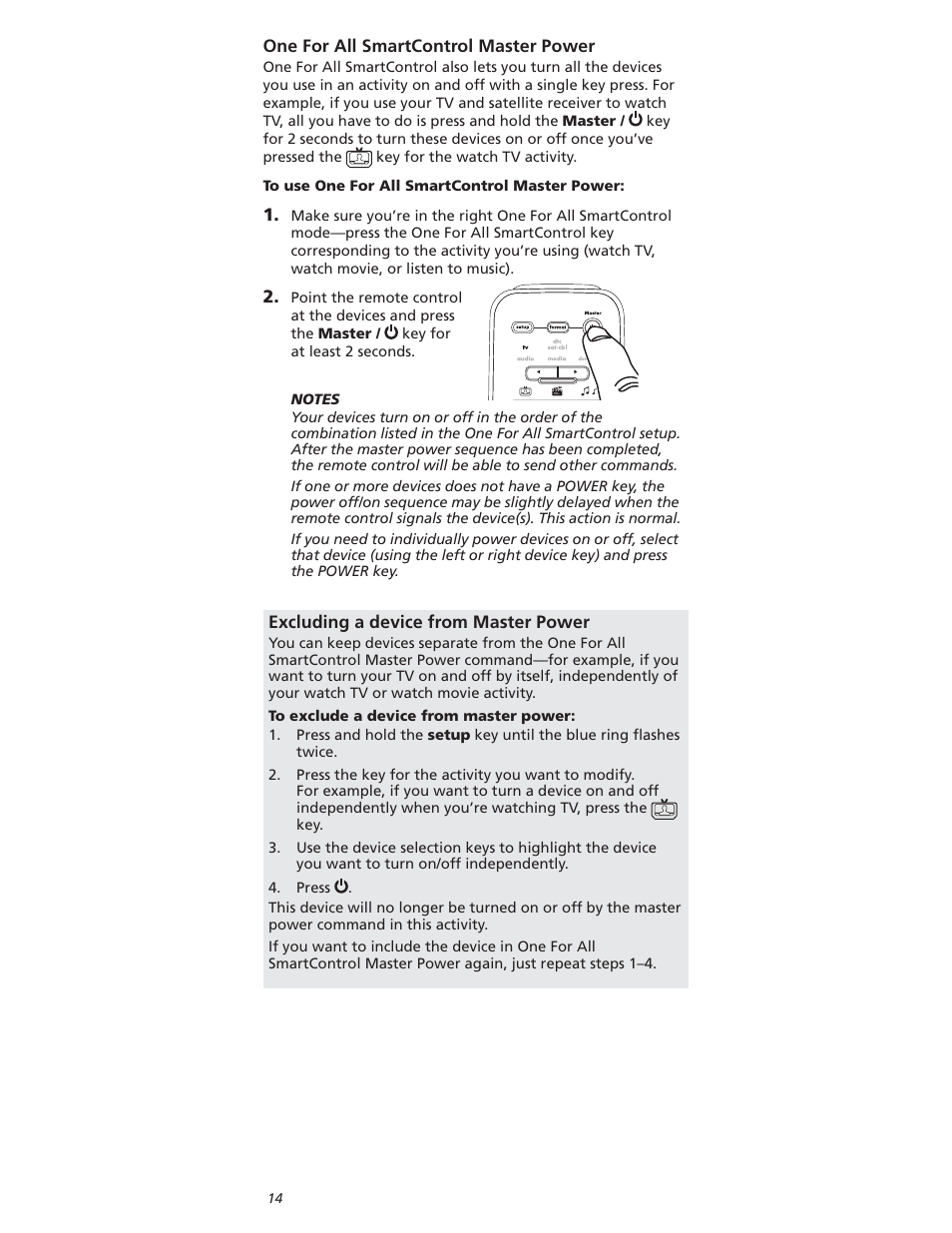 One for All OARI06G User Manual | Page 14 / 66