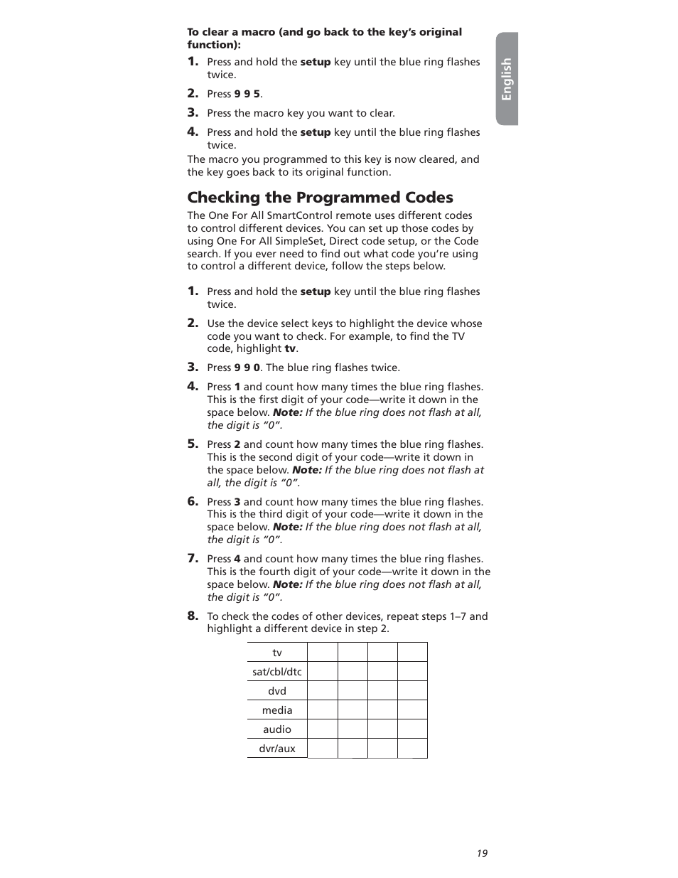 Hecking | One for All OARI06G User Manual | Page 19 / 66