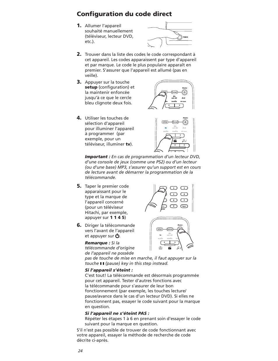 Onlguration | One for All OARI06G User Manual | Page 24 / 66