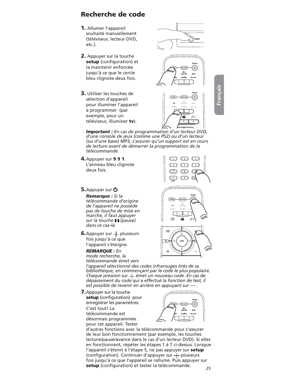 2echerche | One for All OARI06G User Manual | Page 25 / 66