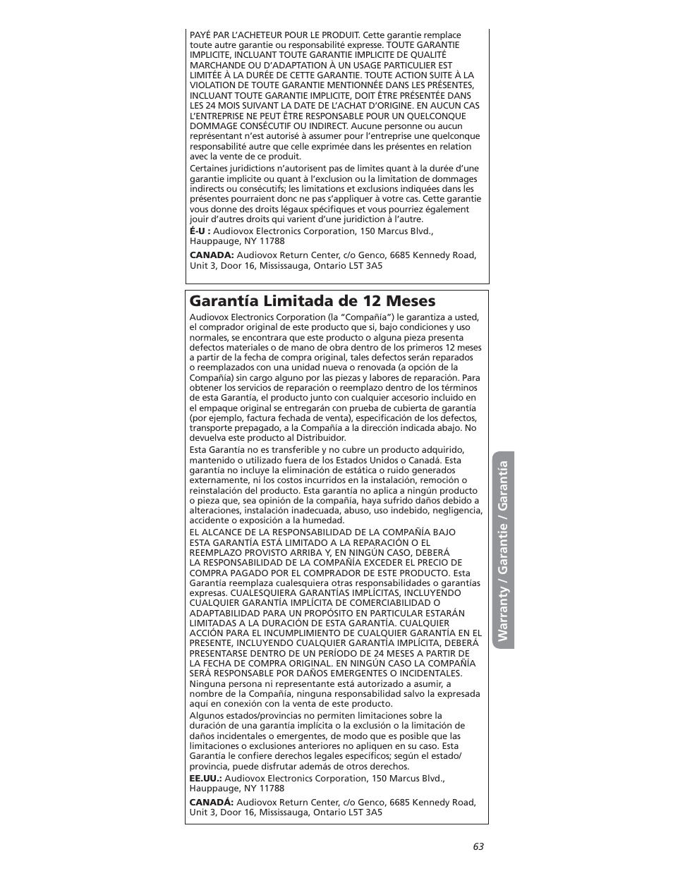 Arantóa | One for All OARI06G User Manual | Page 63 / 66