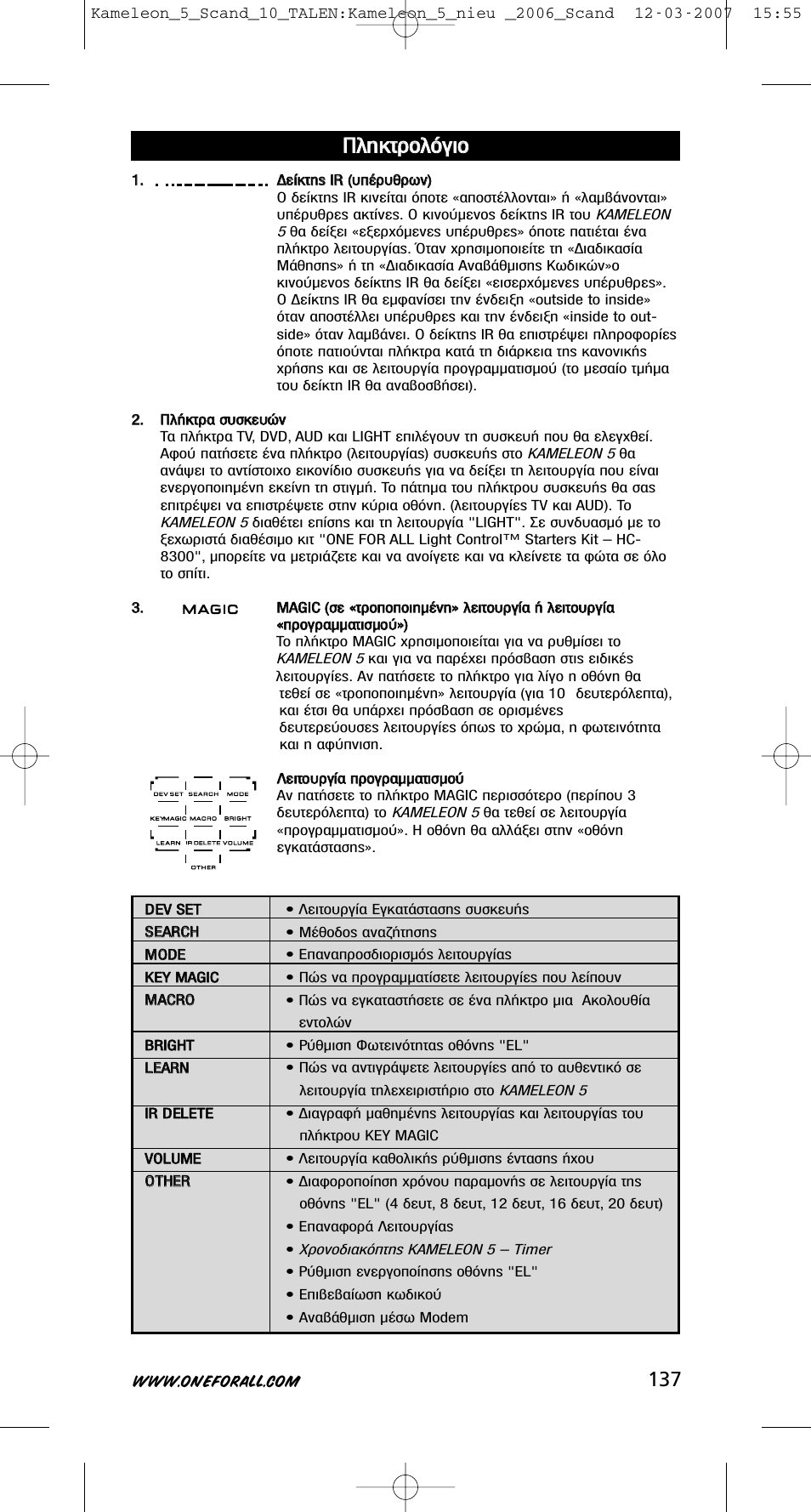 П пл ло ощщъ ъф фп пﬁ ﬁб бииф ф | One for All KAMELEON URC-8305 User Manual | Page 138 / 293