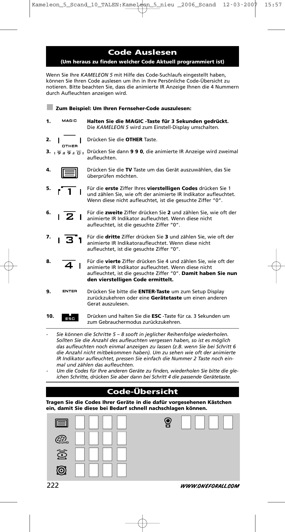 One for All KAMELEON URC-8305 User Manual | Page 223 / 293