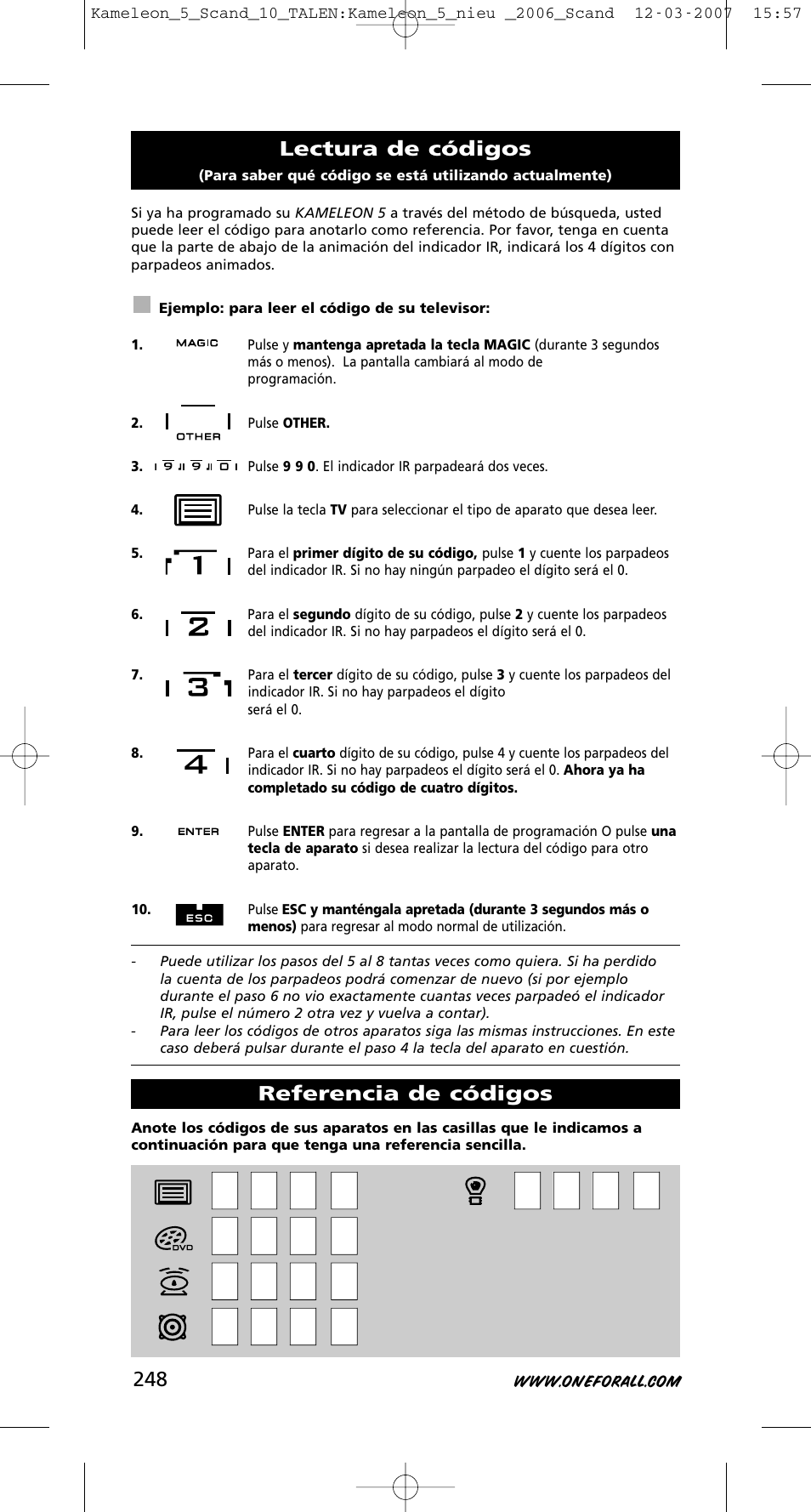 One for All KAMELEON URC-8305 User Manual | Page 249 / 293