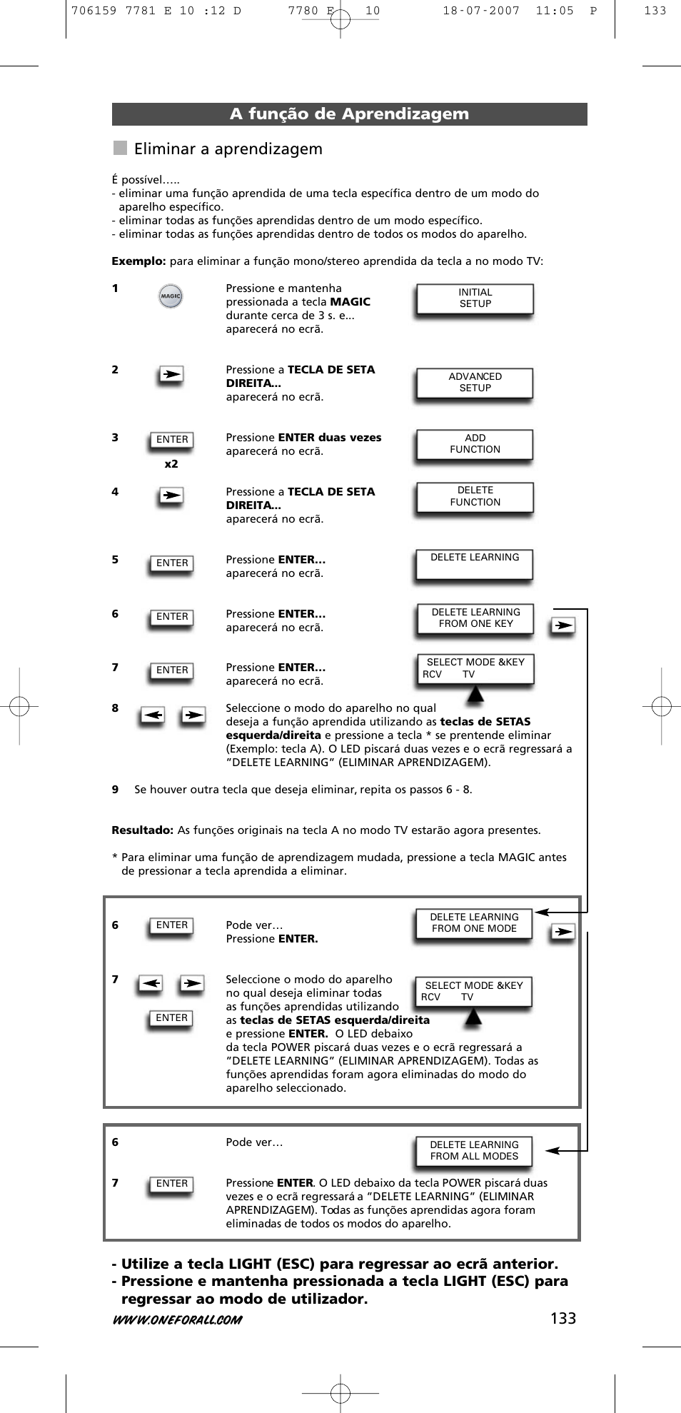 One for All URC-7781 User Manual | Page 134 / 319
