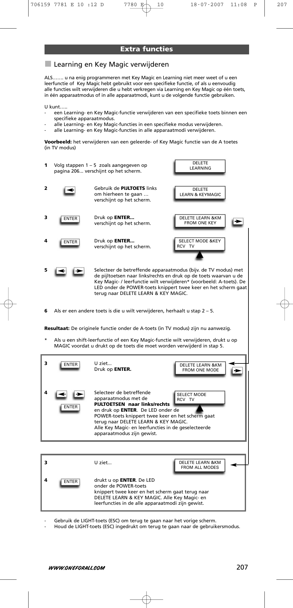 One for All URC-7781 User Manual | Page 208 / 319