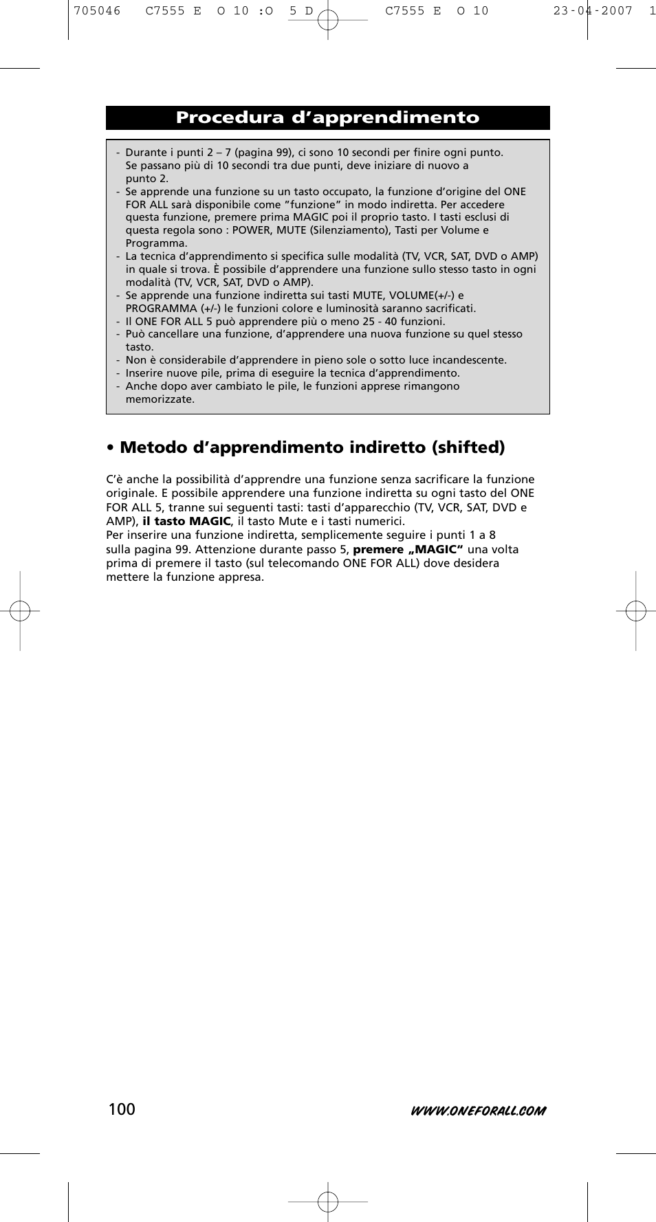 One for All URC-7780 User Manual | Page 101 / 205