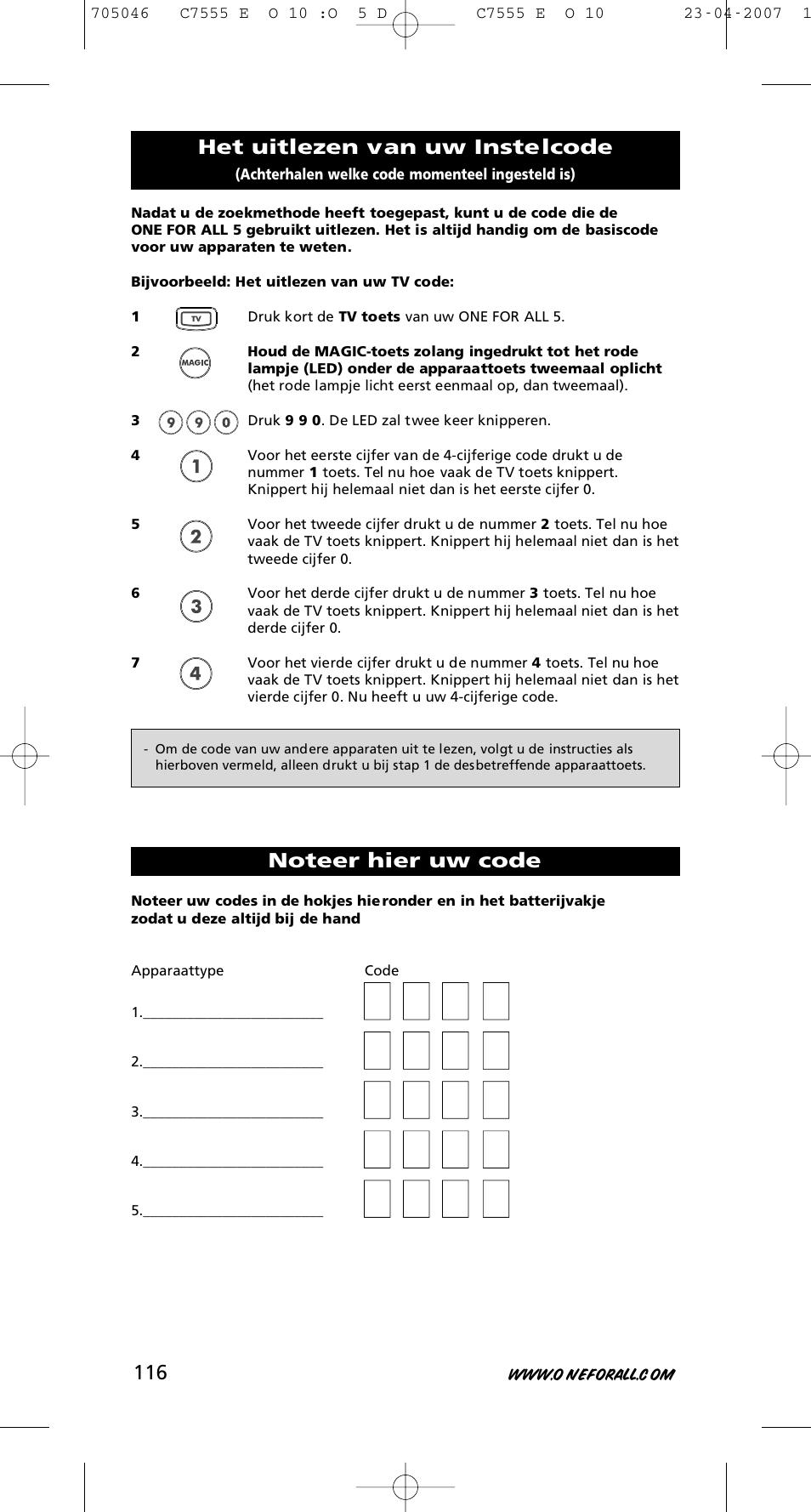 One for All URC-7780 User Manual | Page 117 / 205