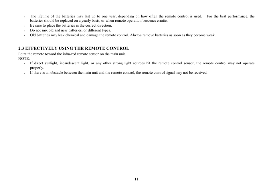 3 effectively using the remote control | Hyundai H-TV2907PF User Manual | Page 11 / 55