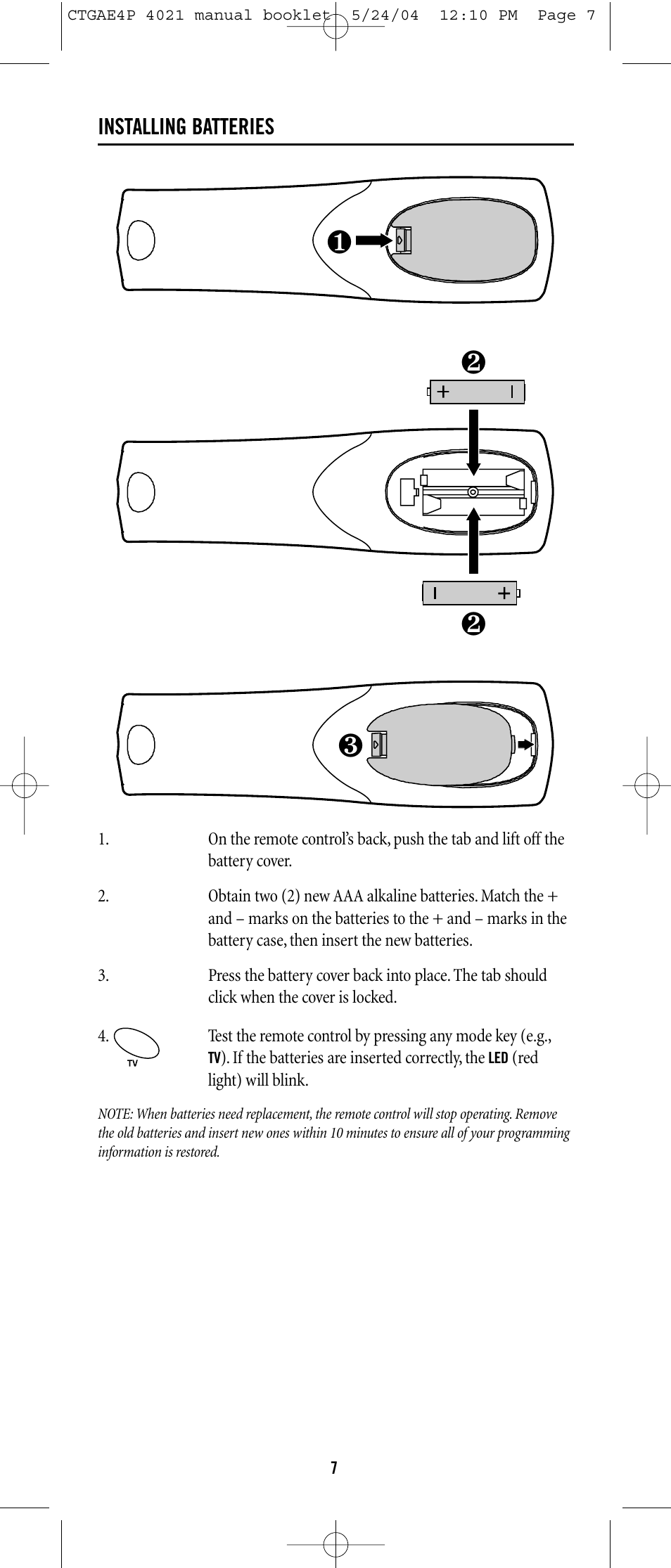 One for All URC-3300 User Manual | Page 6 / 21