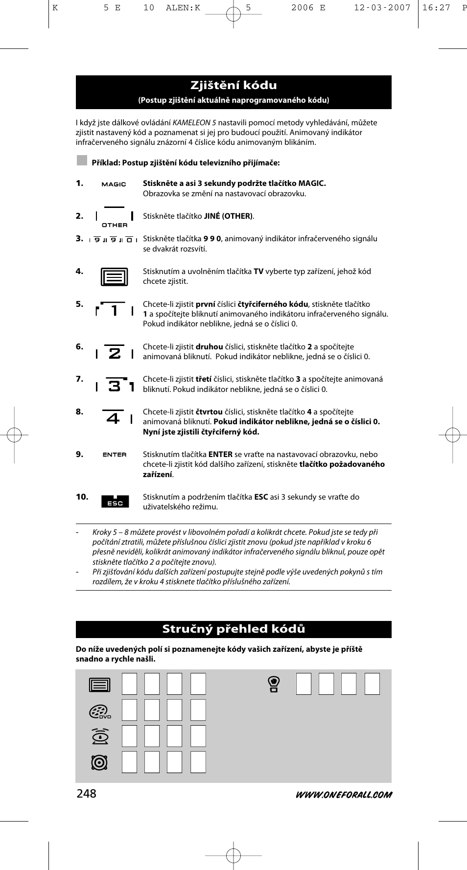 One for All KAMELEON 5 User Manual | Page 249 / 293