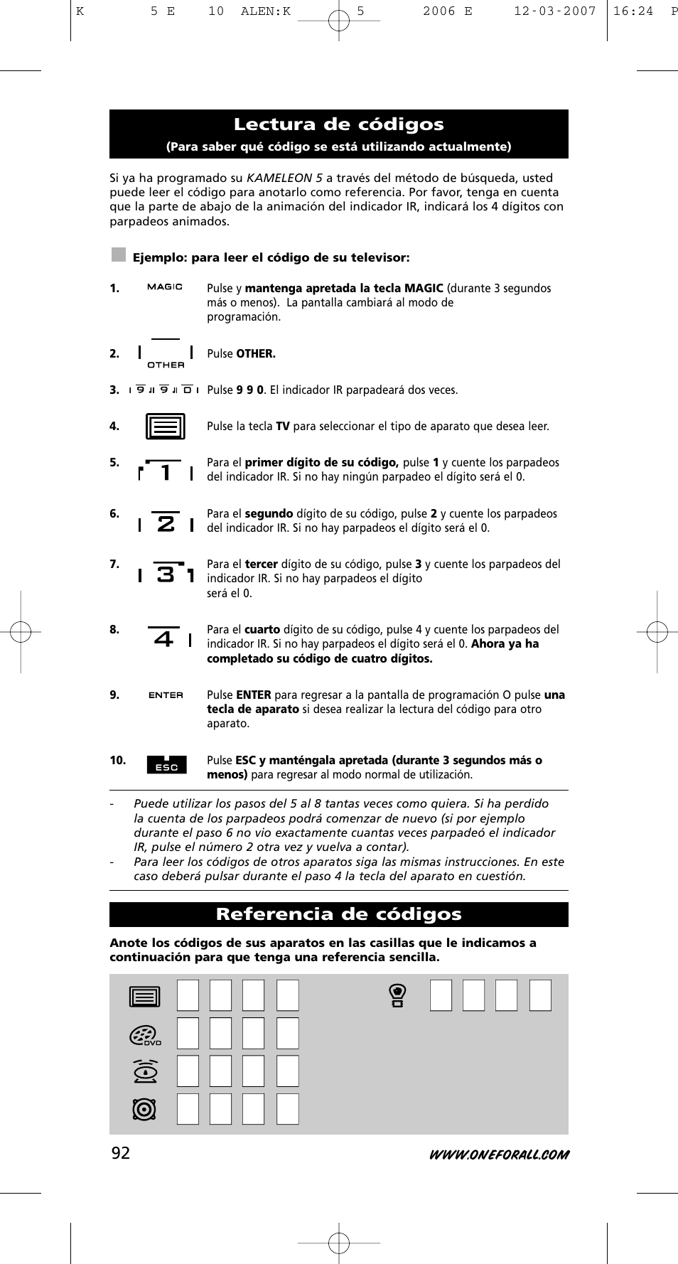 One for All KAMELEON 5 User Manual | Page 93 / 293