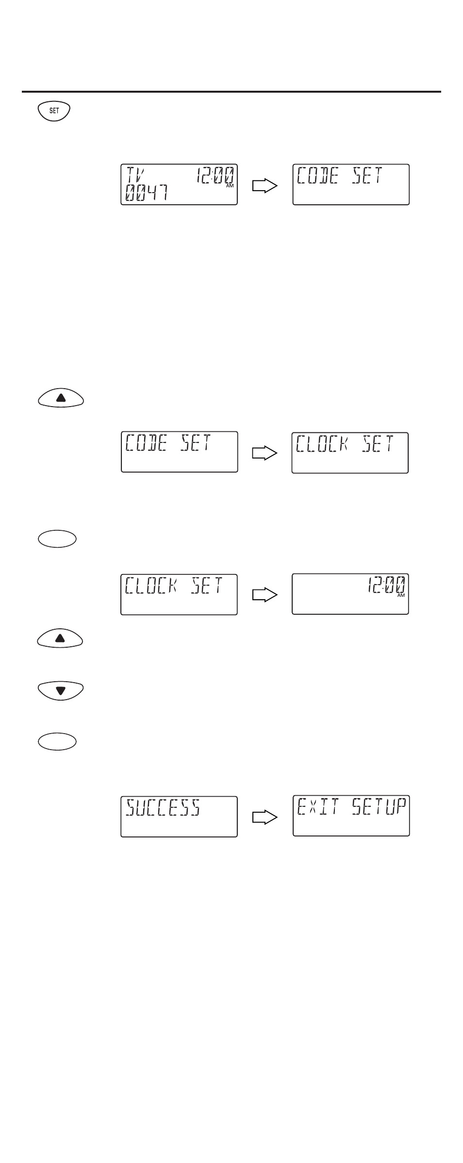 Setting the clock | One for All URC-9910 User Manual | Page 5 / 66