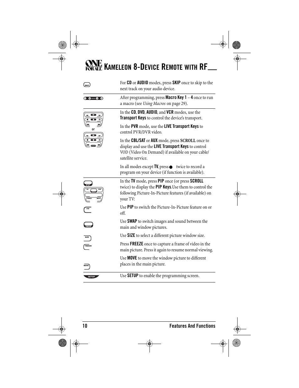 Ameleon, Evice, Emote | With | One for All Kameleon URC-9964B00 User Manual | Page 10 / 68