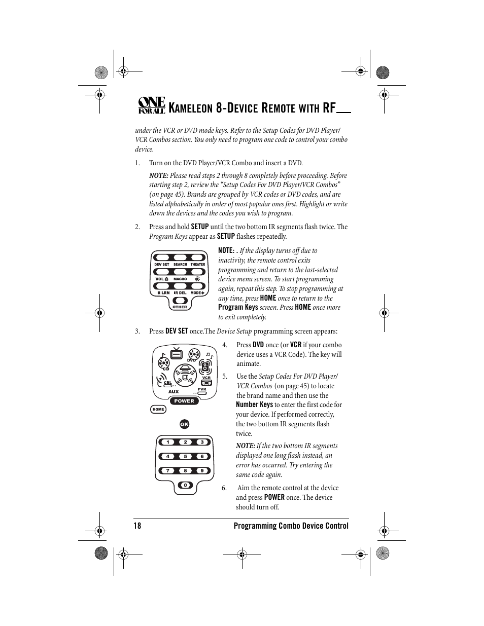 Ameleon, Evice, Emote | With | One for All Kameleon URC-9964B00 User Manual | Page 18 / 68