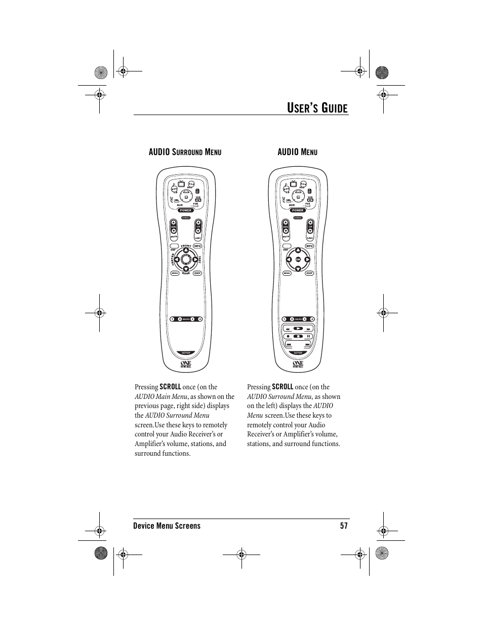 One for All Kameleon URC-9964B00 User Manual | Page 57 / 68