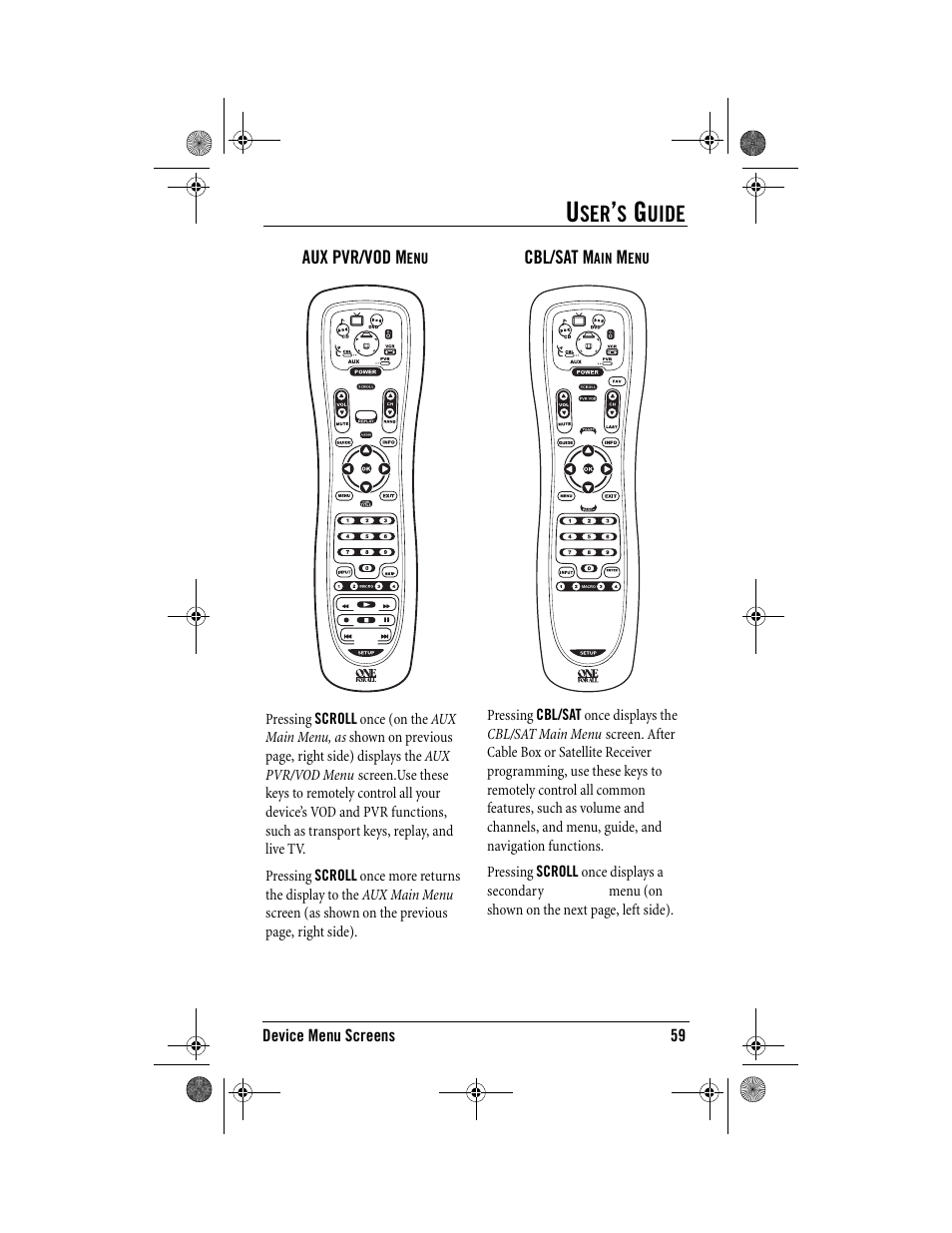 Uide | One for All Kameleon URC-9964B00 User Manual | Page 59 / 68