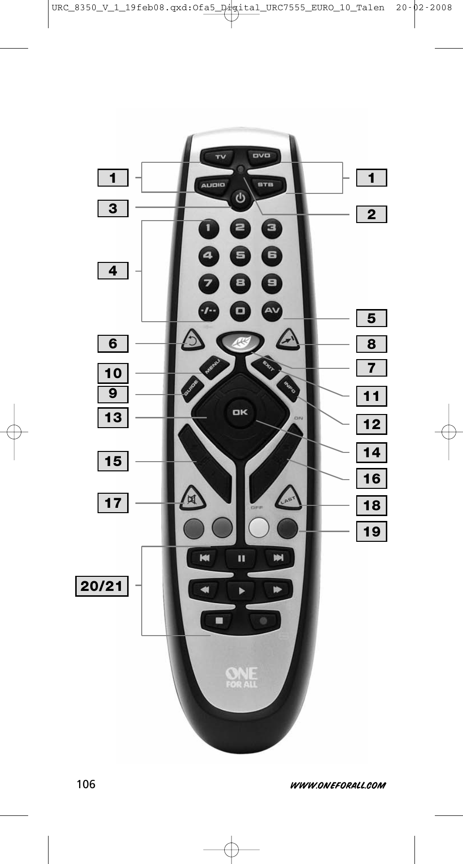 One for All URC-8350 User Manual | Page 107 / 152