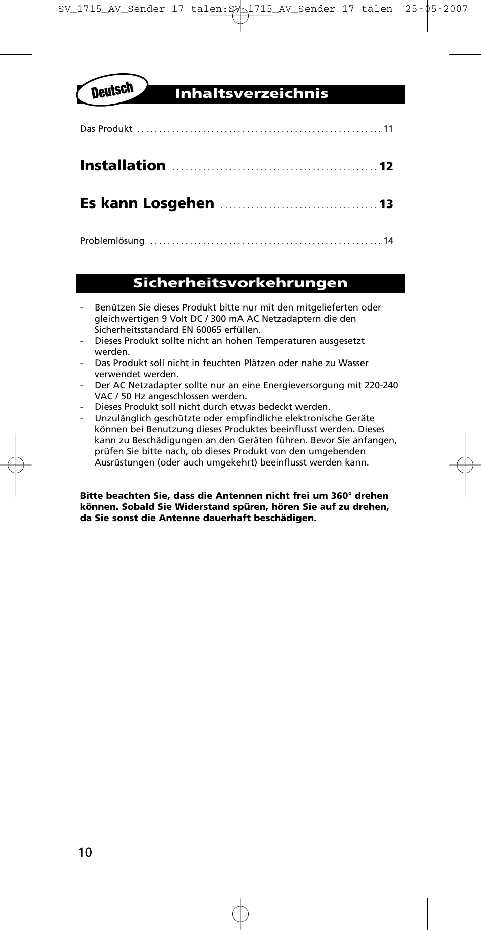 One for All SV-1718 User Manual | Page 10 / 110
