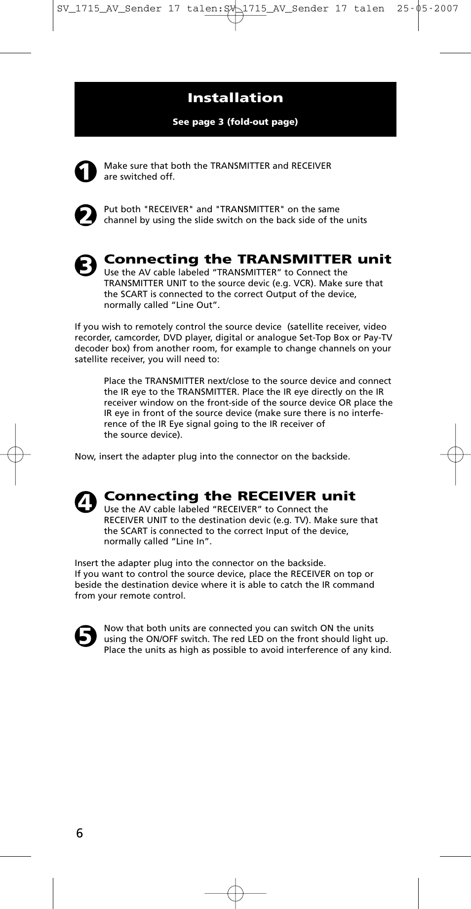 One for All SV-1718 User Manual | Page 6 / 110