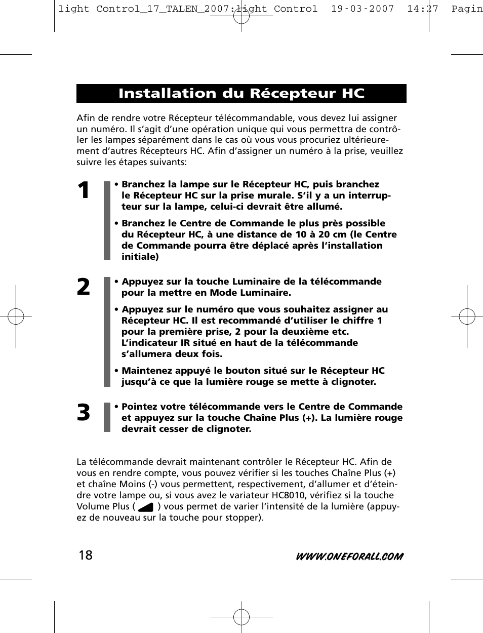 One for All HC-8000 User Manual | Page 18 / 114