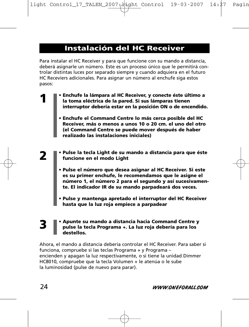 One for All HC-8000 User Manual | Page 24 / 114