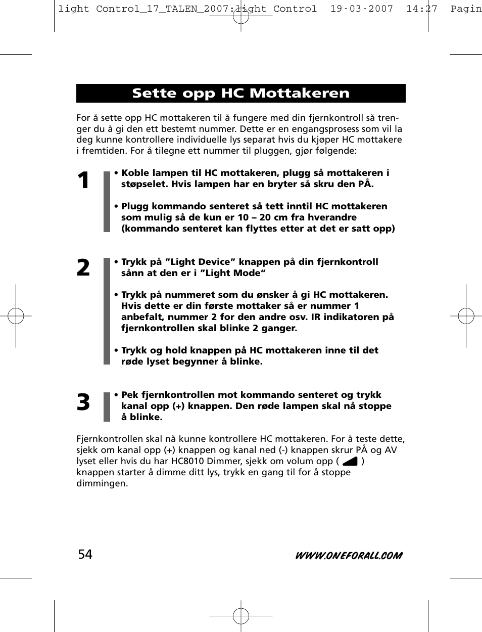 One for All HC-8000 User Manual | Page 54 / 114