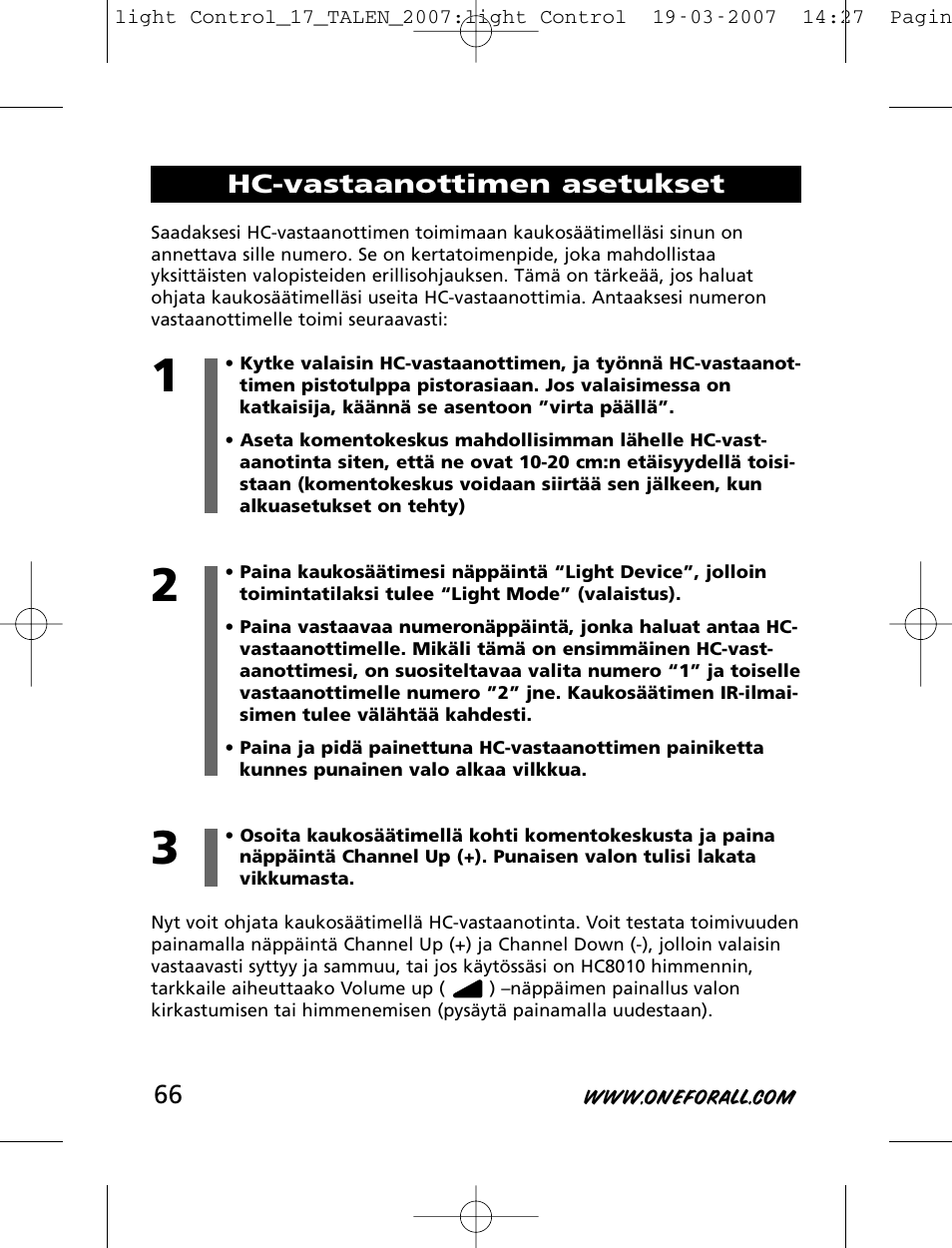 One for All HC-8000 User Manual | Page 66 / 114