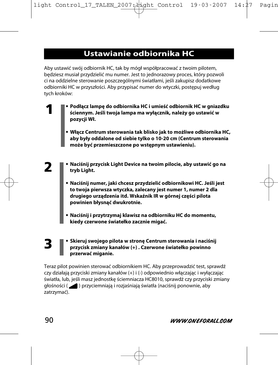 One for All HC-8000 User Manual | Page 90 / 114