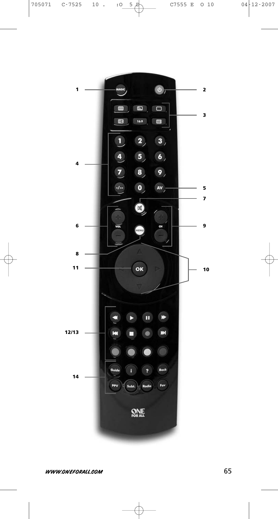 One for All URC-7525 User Manual | Page 66 / 107