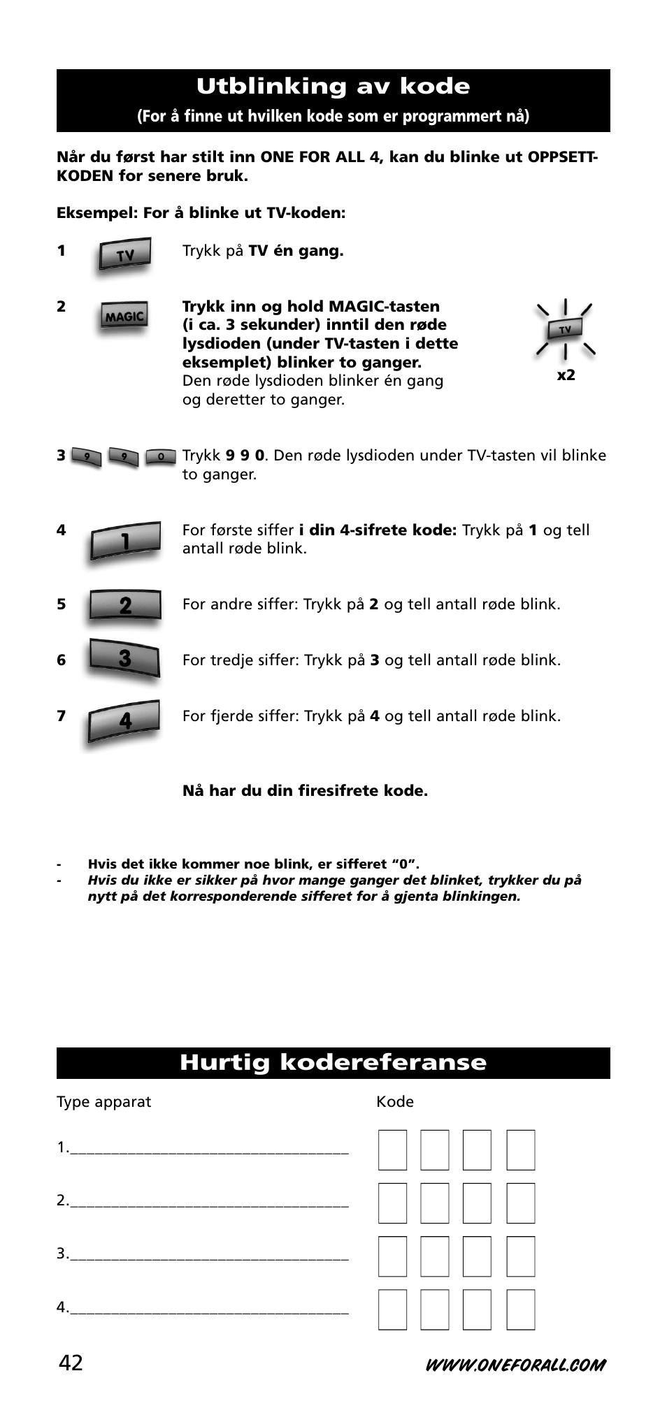 One for All URC-3740 User Manual | Page 42 / 186